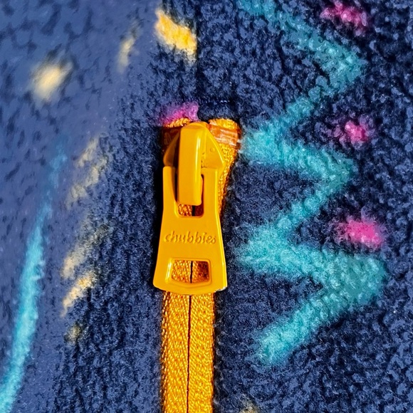 Chubbies Men Large Sweater The Chilly Vibe Quarter Zip Fleece Pullover Jacket L - Picture 7 of 16